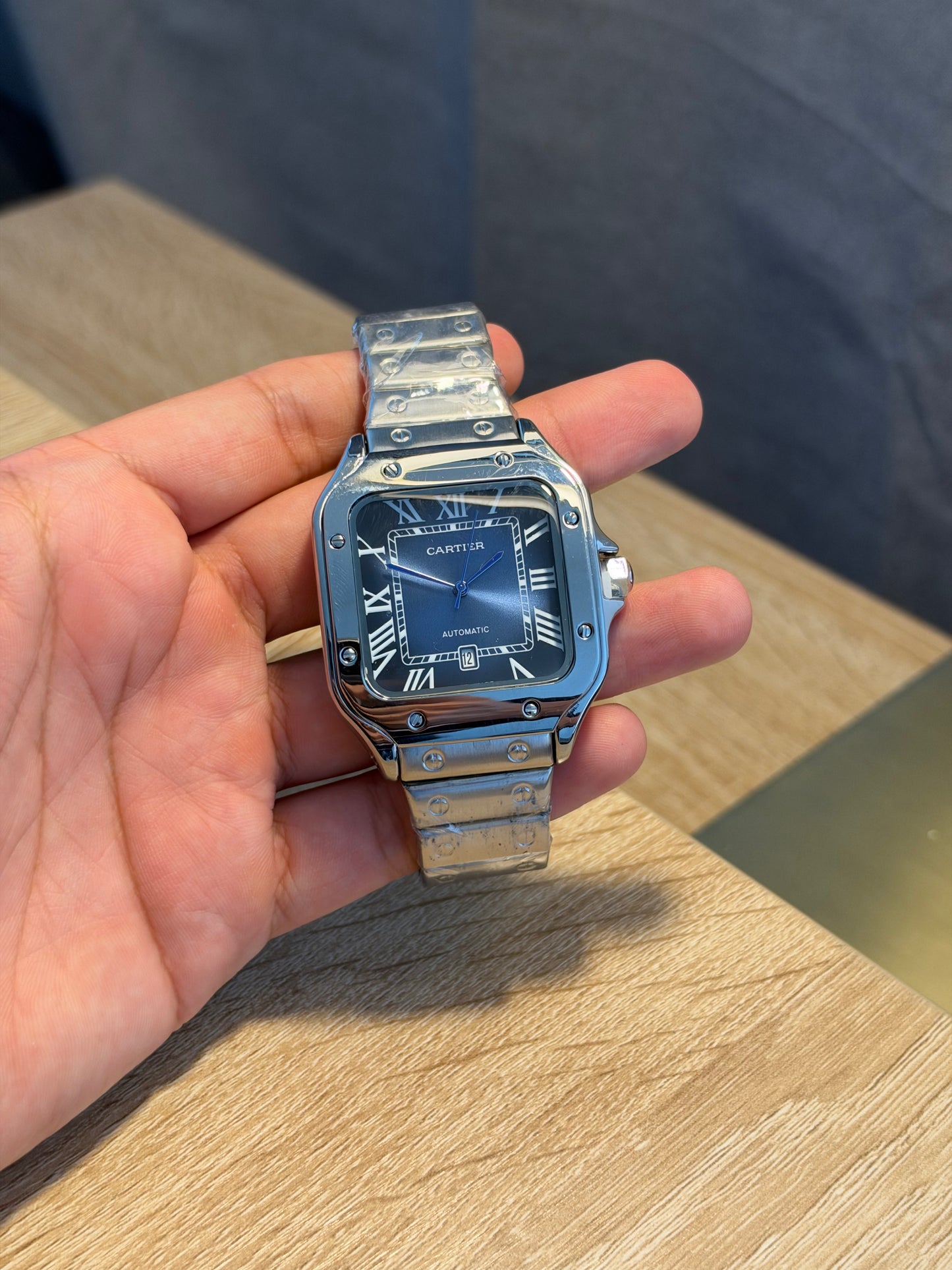 CARTIER SANTOS ESFERA AZUL