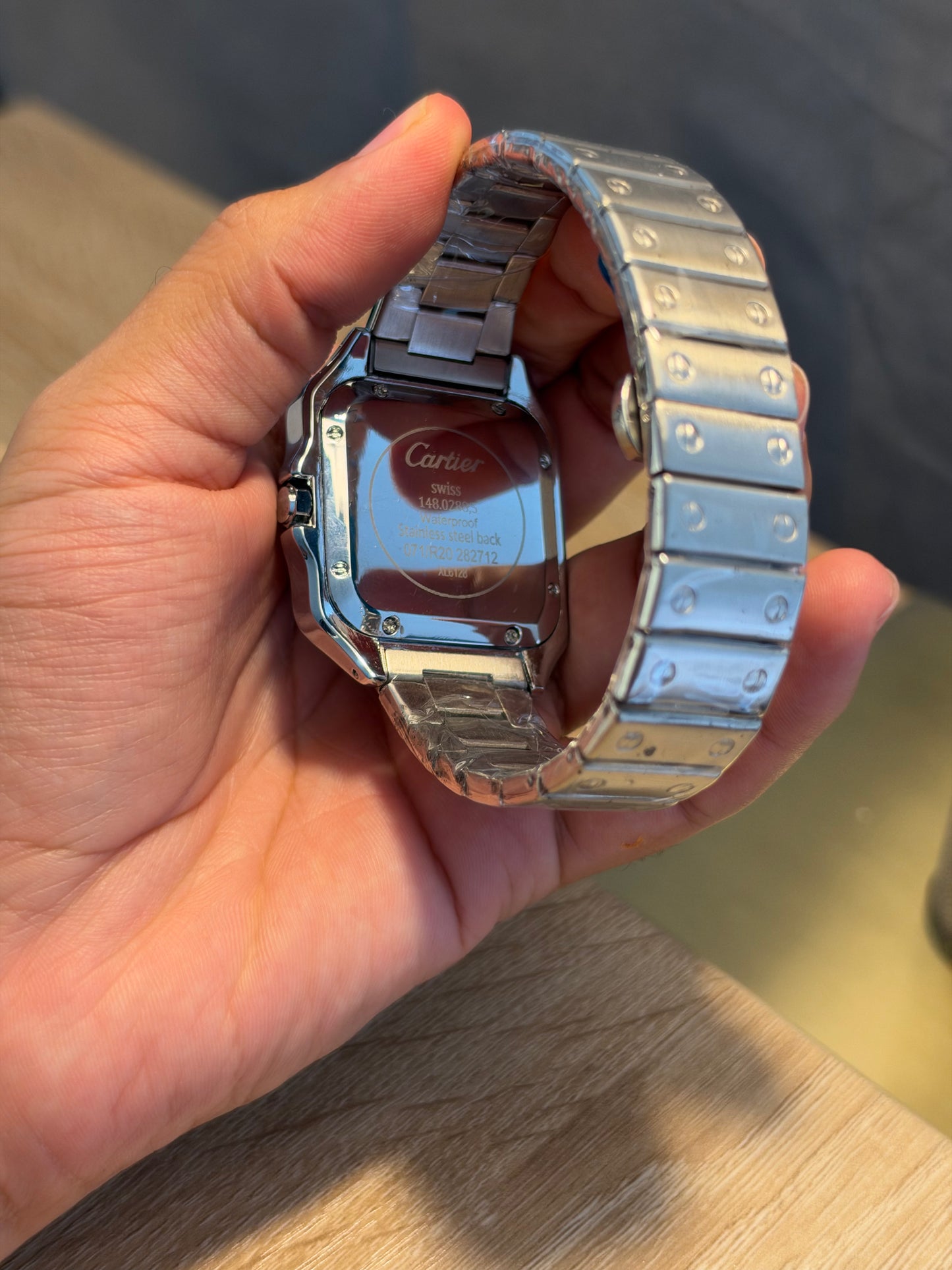 CARTIER SANTOS BISEL AZUL ESFERA AZUL