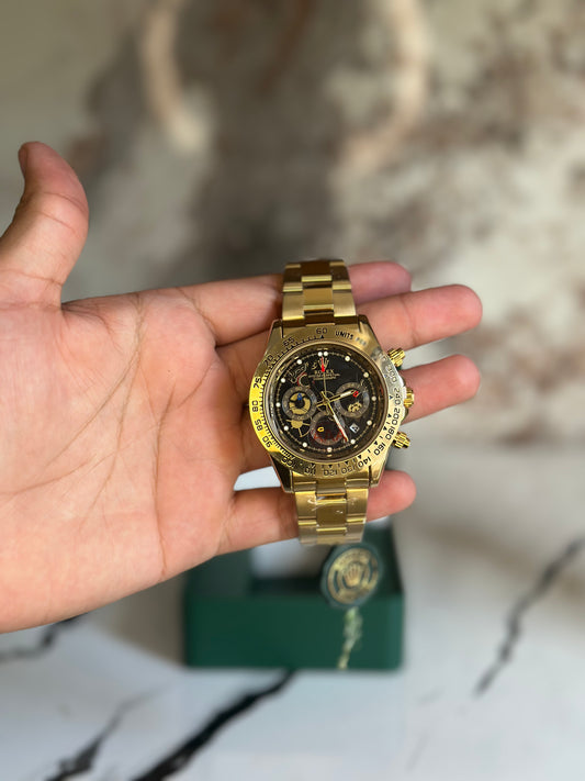ROLEX DAYTONA DORADO FONDO NEGRO