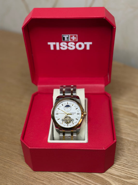 RELOJ TISSOT CLASIC AUTOMATICO FONDO BLANCO METALICO