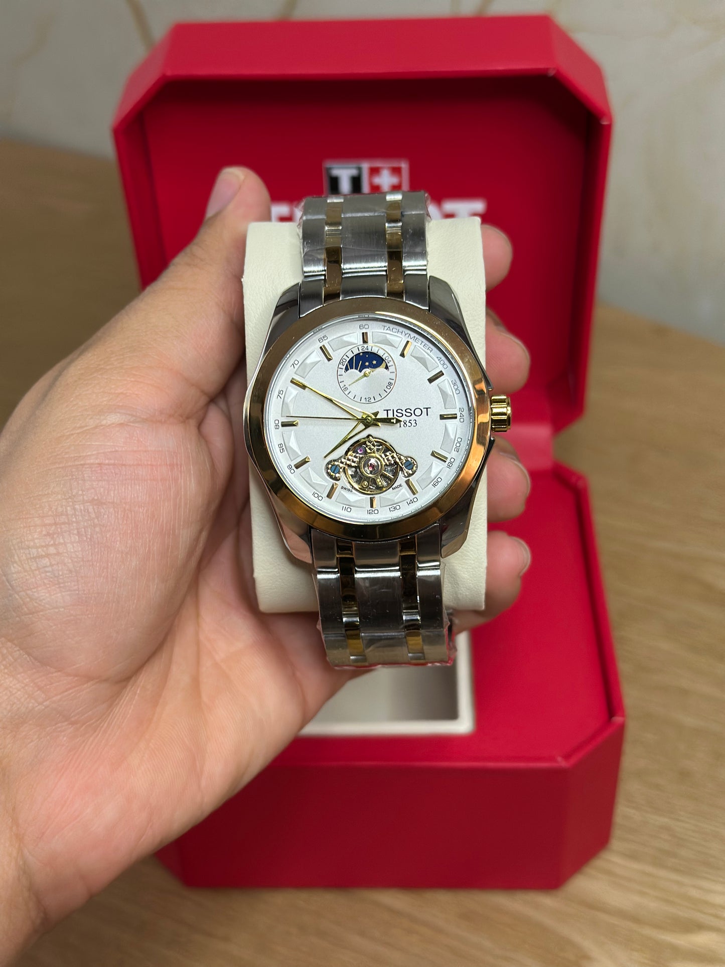 RELOJ TISSOT CLASIC AUTOMATICO FONDO BLANCO METALICO