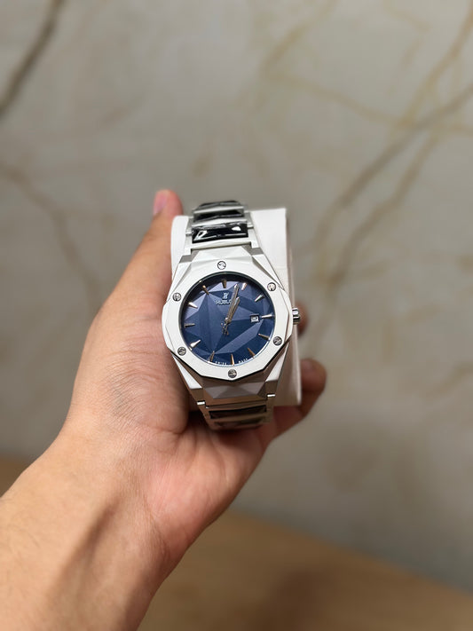 Hublot Classic Fusion PLATEADO FONDO AZUL AUTOMATICO