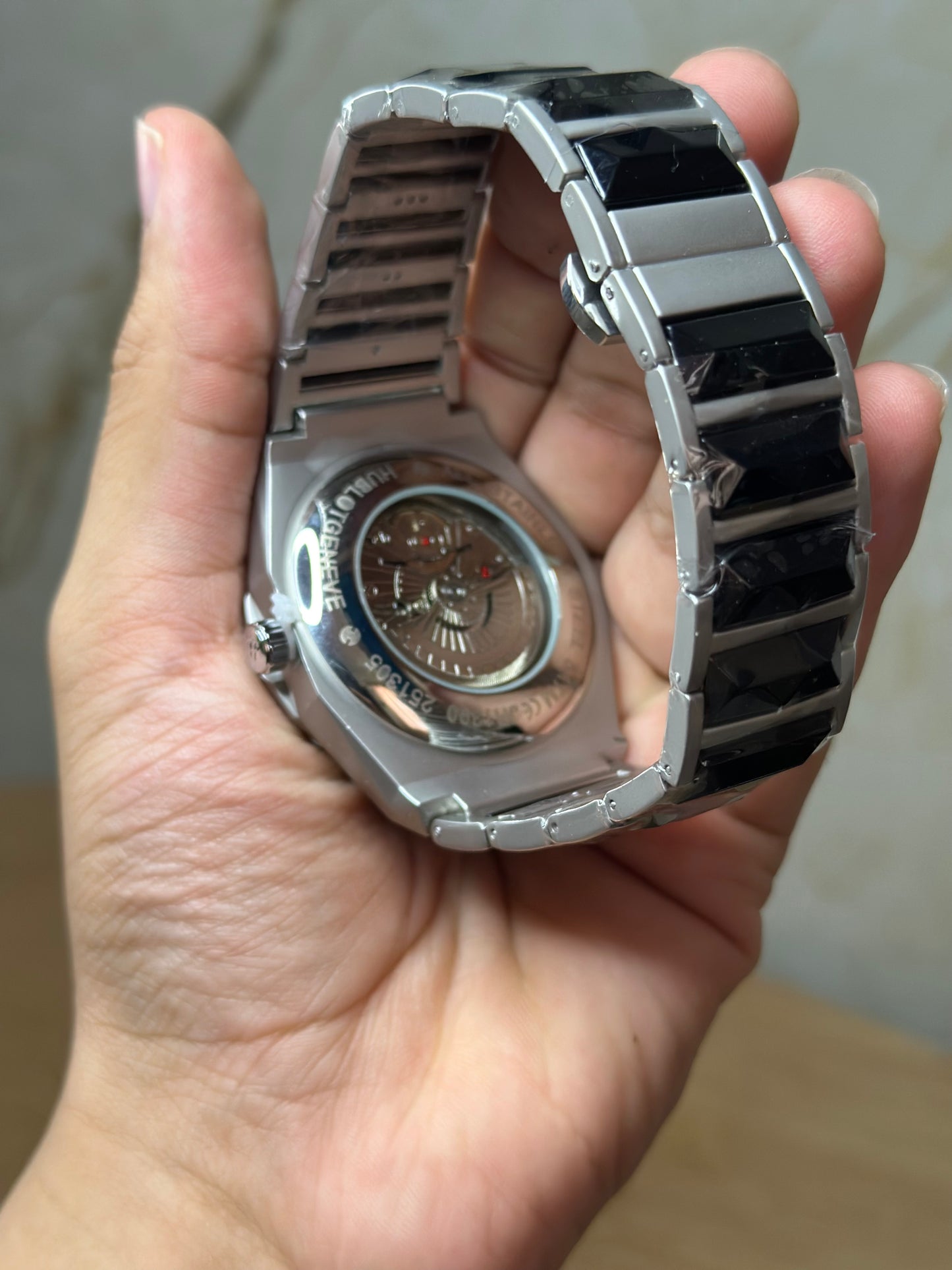 Hublot Classic Fusion PLATEADO FONDO AZUL AUTOMATICO
