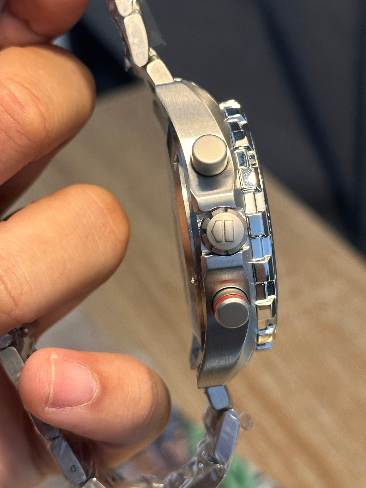 TAG HEUER FORMULA 1 X SENNA FONDO NEGRO PULSERA DE ACERO 44MM