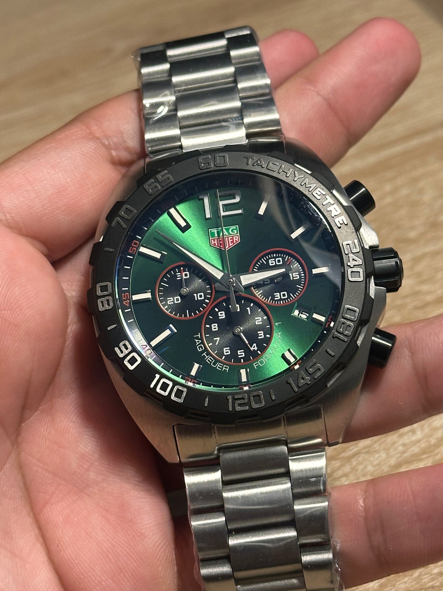 TAG HEUER FOMRULA 1 CRONOGRAFO FONDO VERDE 43MM