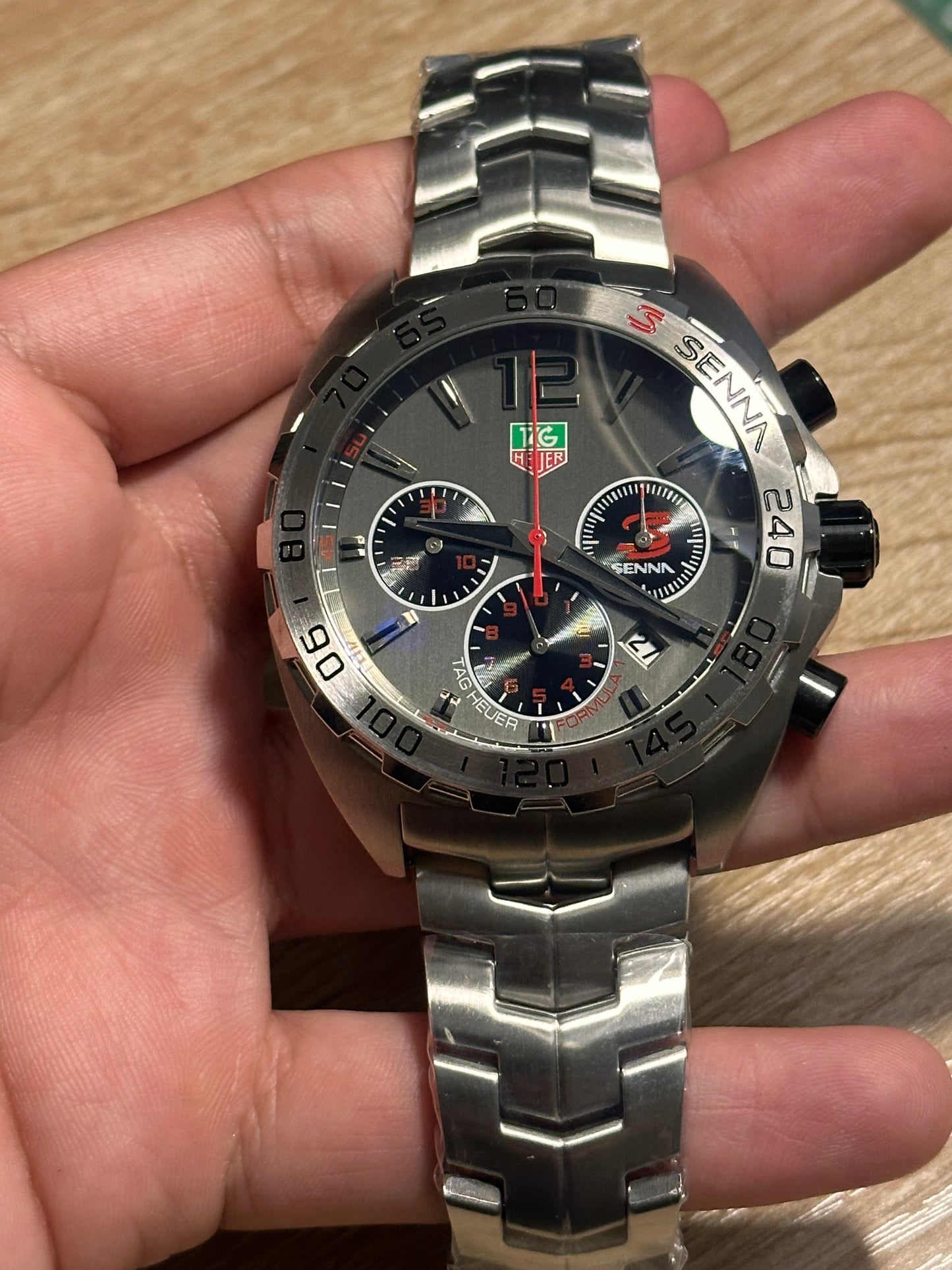 TAG HEUER EDICION ESPECIAL SENNA DIAL GRIS 44MM