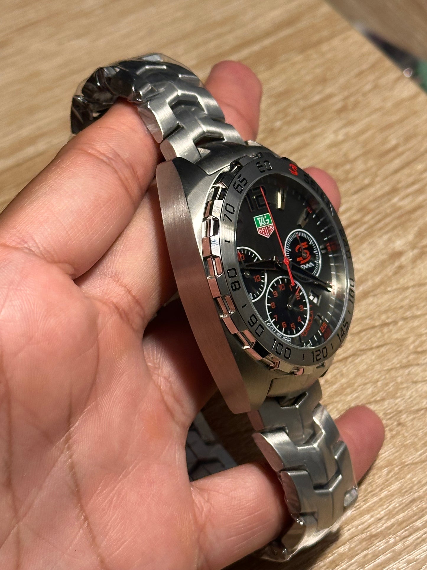 TAG HEUER EDICION ESPECIAL SENNA DIAL GRIS 44MM