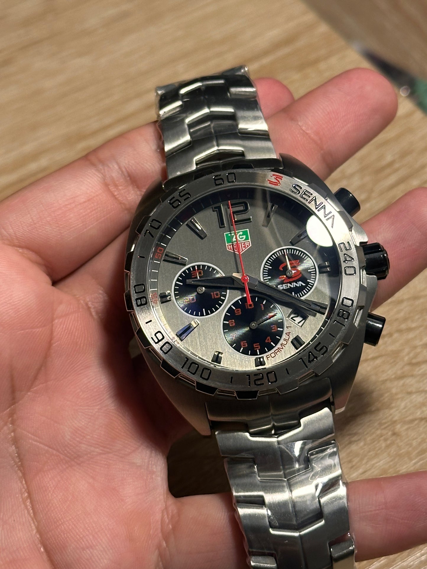 TAG HEUER EDICION ESPECIAL SENNA DIAL GRIS 44MM