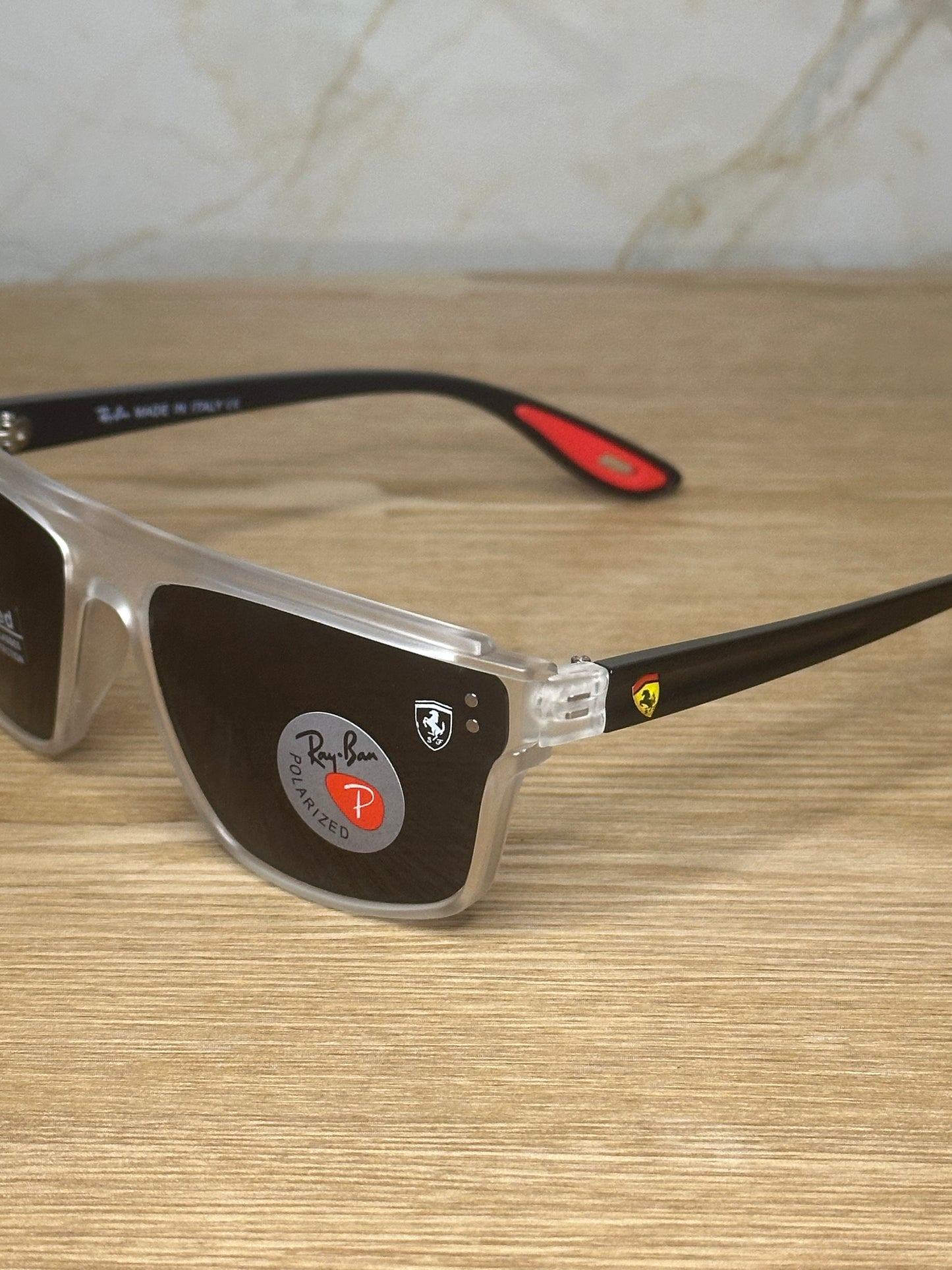 Gafas de sol ray-ban scuderia ferrari trans red polarizadas