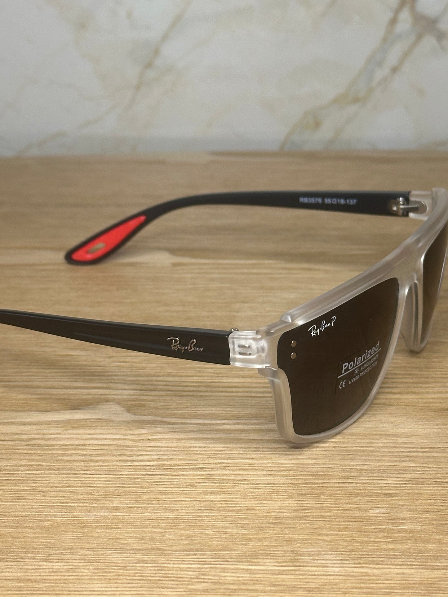 Gafas de sol ray-ban scuderia ferrari trans red polarizadas