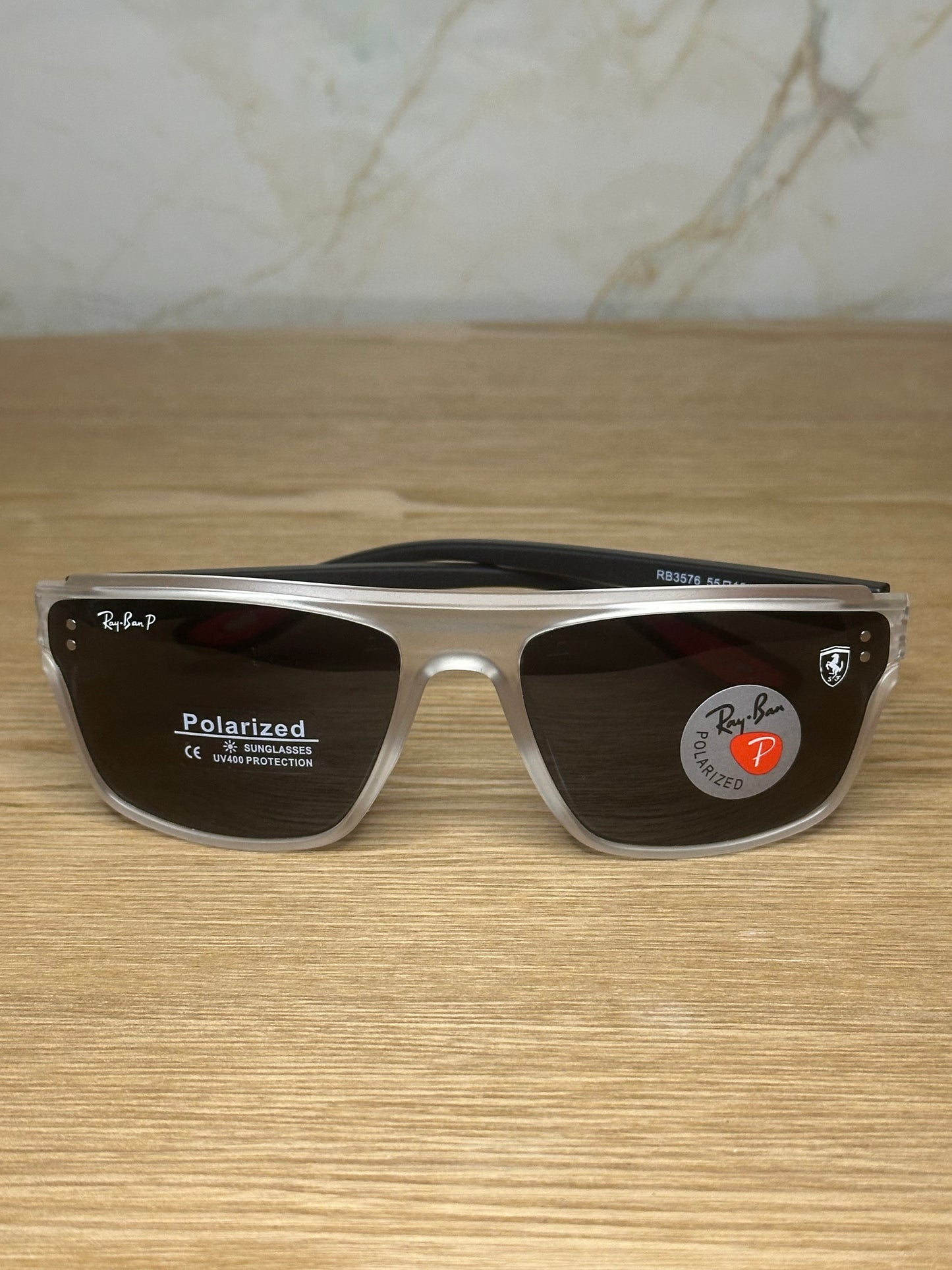 Gafas de sol ray-ban scuderia ferrari trans red polarizadas