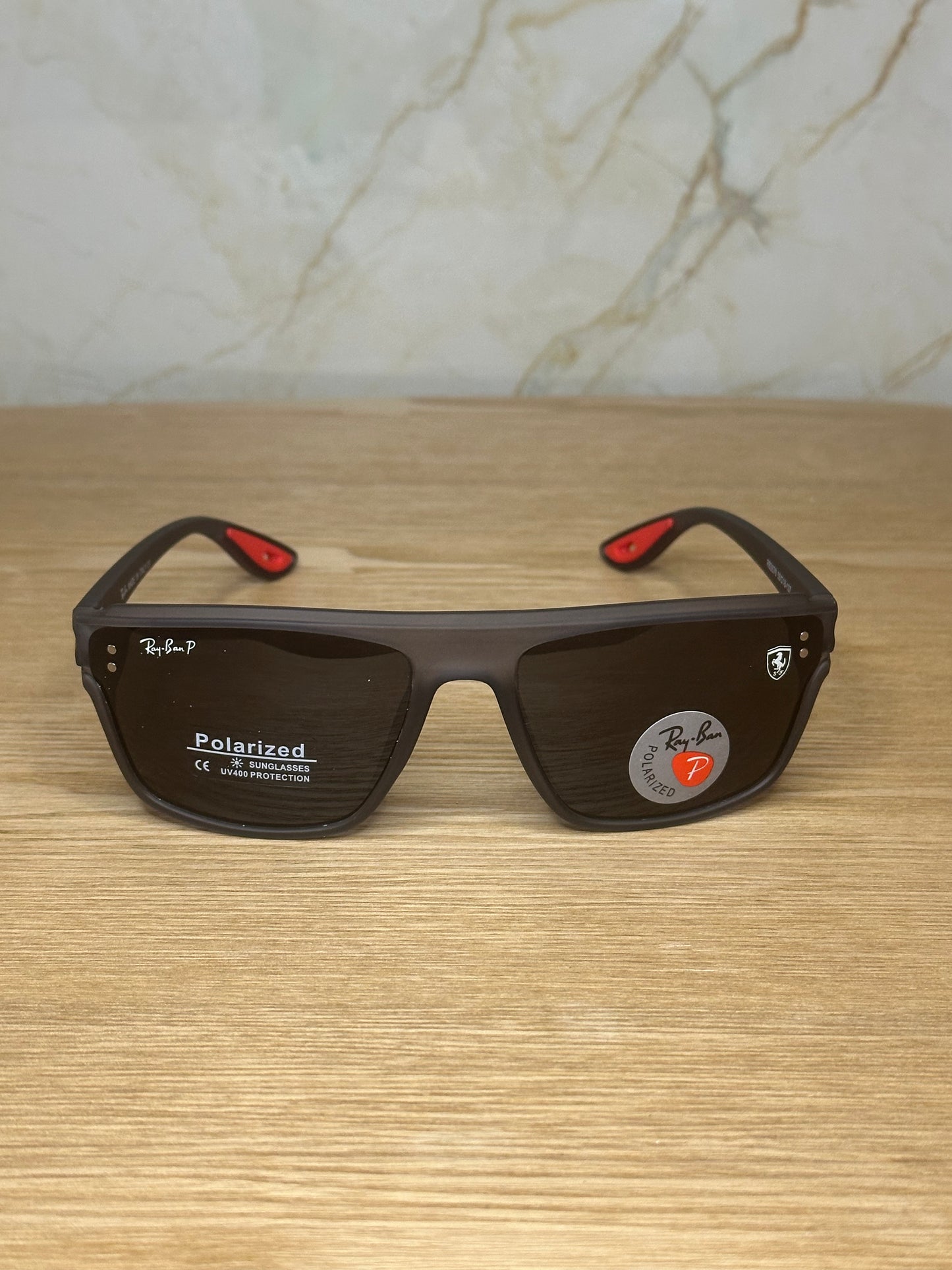 Gafas de sol ray-ban scuderia ferrari black trans polarizadas