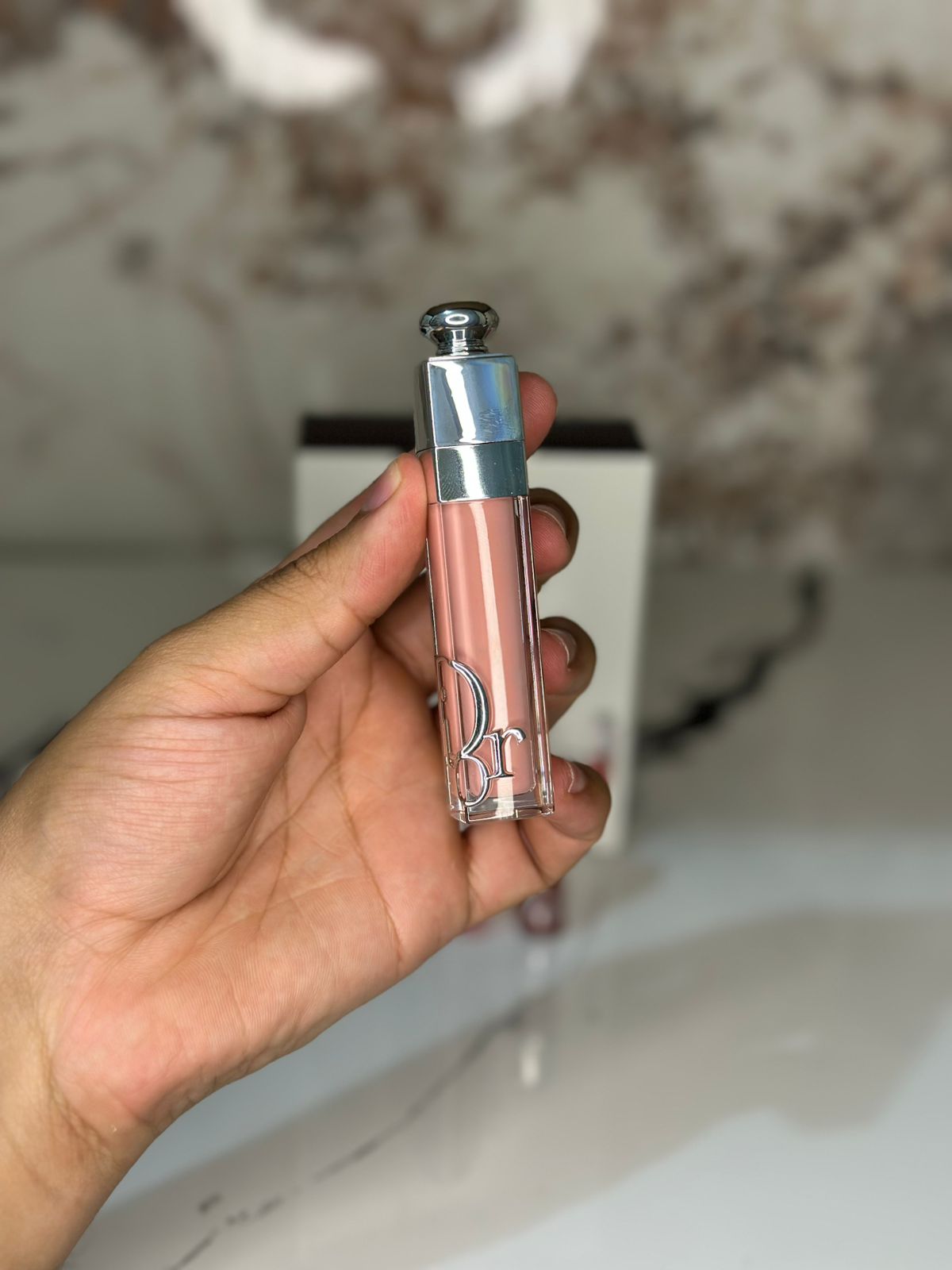JUEGO DE 3 PIEZAS DIOR ADICT (001 Rosa) Brillo de Labios, Maximizador de Labios y Mini ESENCIAL DE Labios