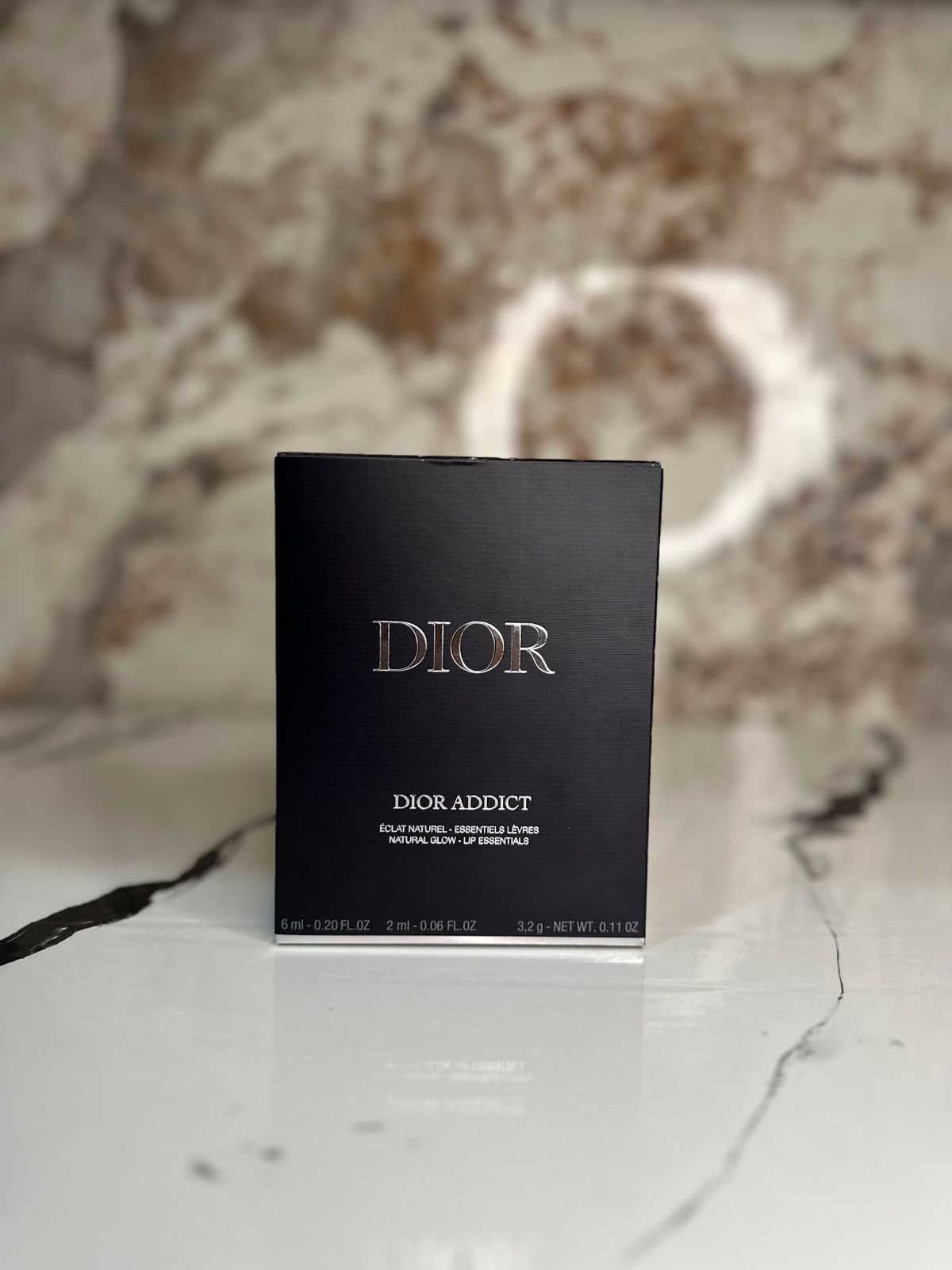 JUEGO DE 3 PIEZAS DIOR ADICT (001 Rosa) Brillo de Labios, Maximizador de Labios y Mini ESENCIAL DE Labios