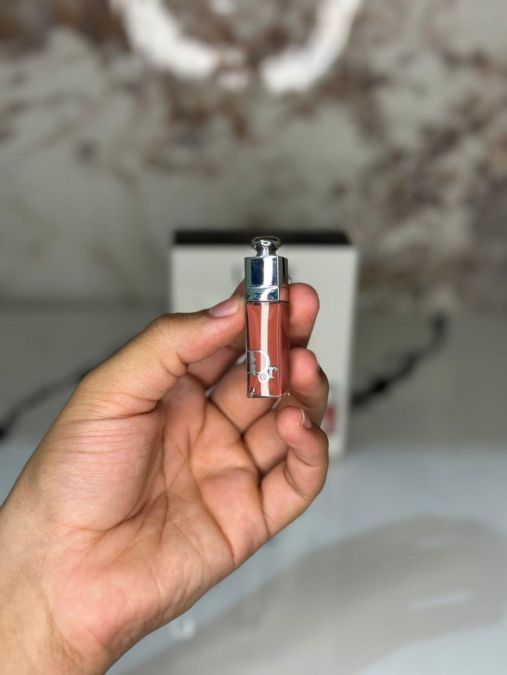 JUEGO DE 3 PIEZAS DIOR ADICT (001 Rosa) Brillo de Labios, Maximizador de Labios y Mini ESENCIAL DE Labios