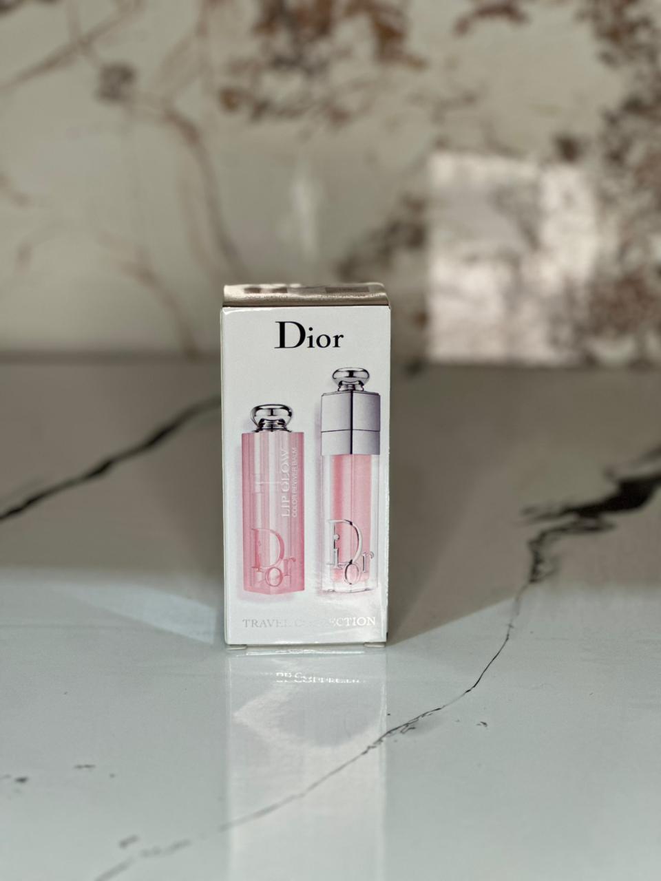 Dior Addict Lip Maximizer and Lip Glow Duo by Christian Dior for Women - 2 Pc 0.20oz Dior Addict Lip Maximizer - 001 Pink, 0.11oz Dior Addict Lip Glow - 001 Pink