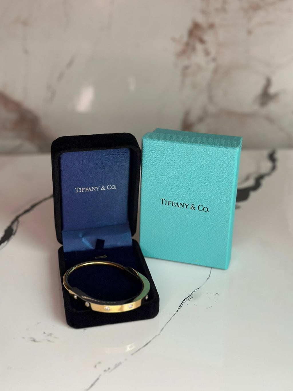 pulsera tiffany & co dorada