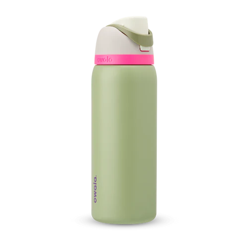Owala FreeSip de acero inoxidable, 40 oz 1.18 litros, Neo Sabio