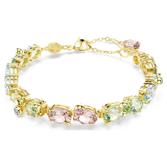 Pulsera Gema Tallas mixtas, Multicolor, Baño tono oro