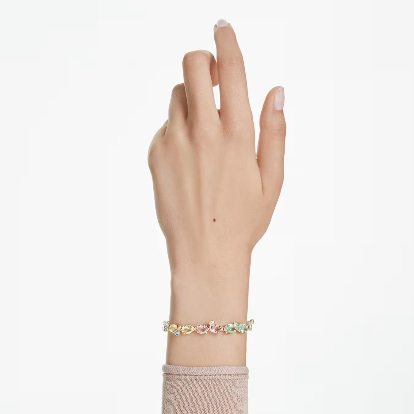 Pulsera Gema Tallas mixtas, Multicolor, Baño tono oro