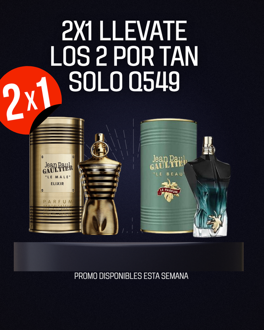 2X1 Jean Paul Gaultier Les Males De Le Beau Le Parfum Eau De Parfum Intense 125 ml y Jean Paul Gaultier Les Males De Le Beau Le Parfum Eau De Parfum Intense 125 ml