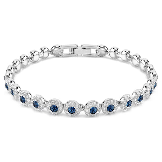 Pulsera Una Angelic Talla redonda, Azul, Baño de rodio