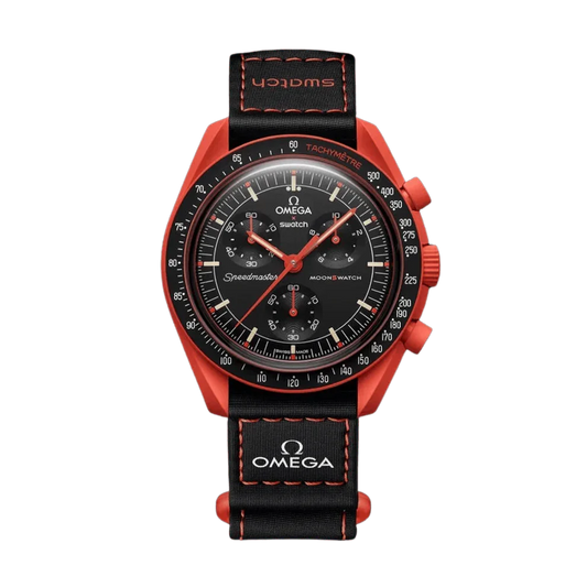 Swatch x Omega Bioceramic Moonswatch Mission On Earth - Lava