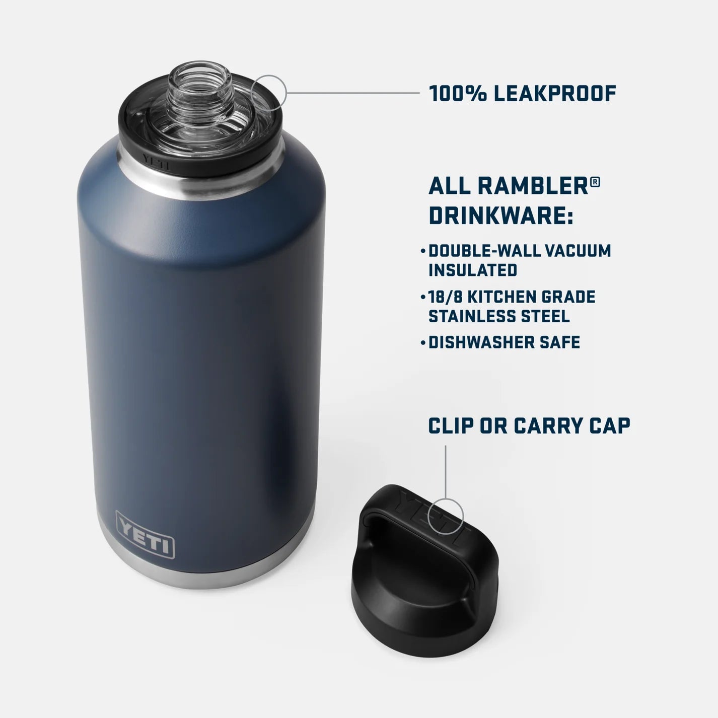 YETI Rambler® 64 oz (1.9 l) Bottle FUCSIA