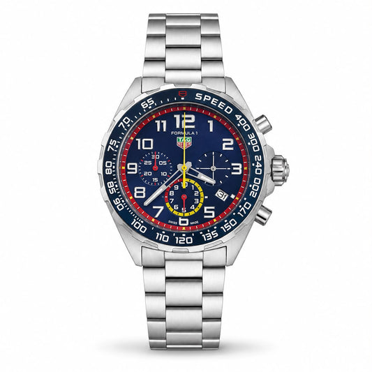 Reloj Tag Heuer Fórmula 1 X Red Bull Racing Edición Especial Cronógrafo Esfera Azul CAZ101AL.BA0842