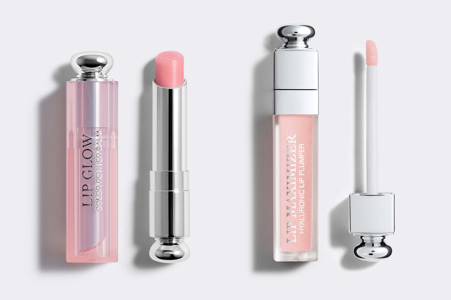 Dior Addict Lip Maximizer and Lip Glow Duo by Christian Dior for Women - 2 Pc 0.20oz Dior Addict Lip Maximizer - 001 Pink, 0.11oz Dior Addict Lip Glow - 001 Pink