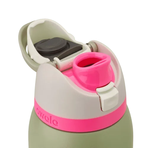 Owala FreeSip de acero inoxidable, 40 oz 1.18 litros, Neo Sabio
