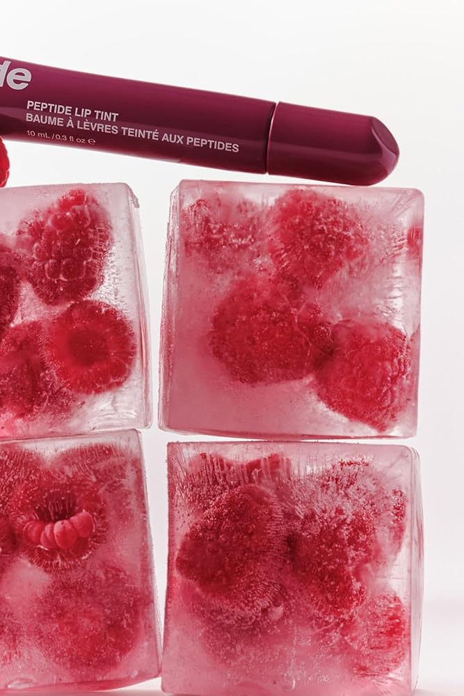 Tinte labial Rhode Peptide, color transparente y acabado hidratante, 3 fl oz, 10 ml (gelatina de frambuesa)