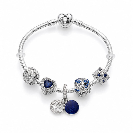 BRAZALETE PANDORA ALE 925 CON CHARMS, CAJA Y BOLSA