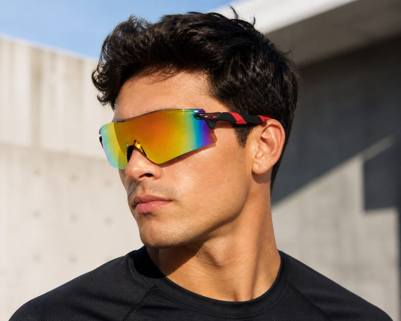 OAKLEY ENCODER MATTE RED/BLACK COLORSHIFT PRIZM SAPPHIRE