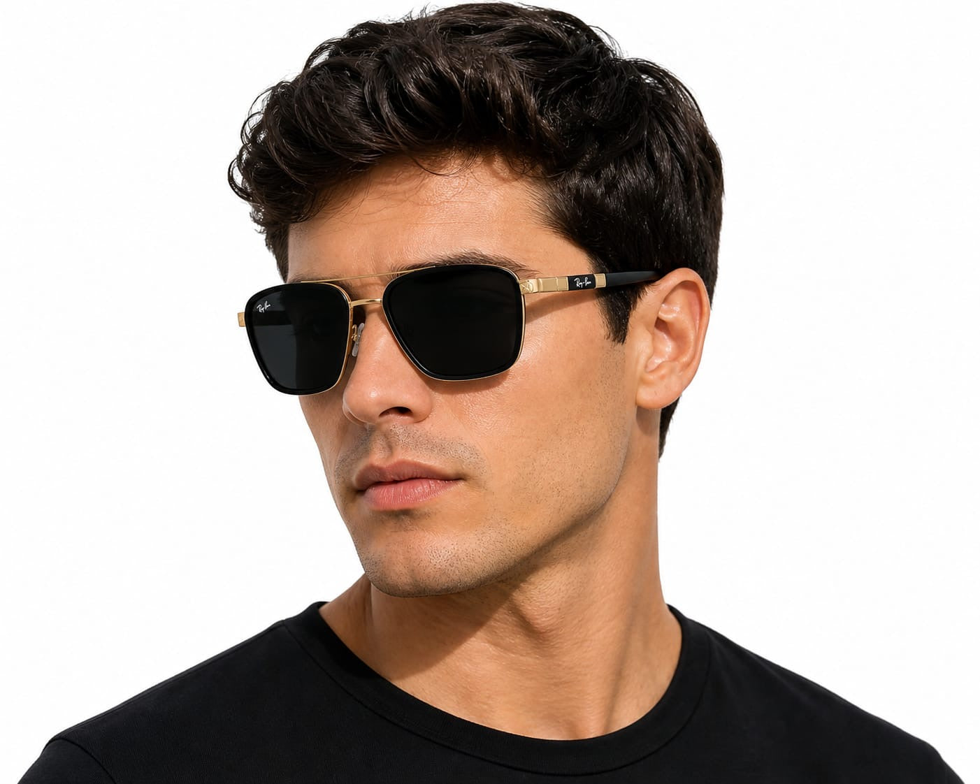 ray-ban sunglasses dorados con negro