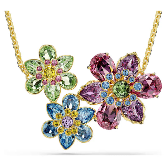 Colgante SWAROVSKI Idyllia Cortes mixtos, Flor, Multicolor