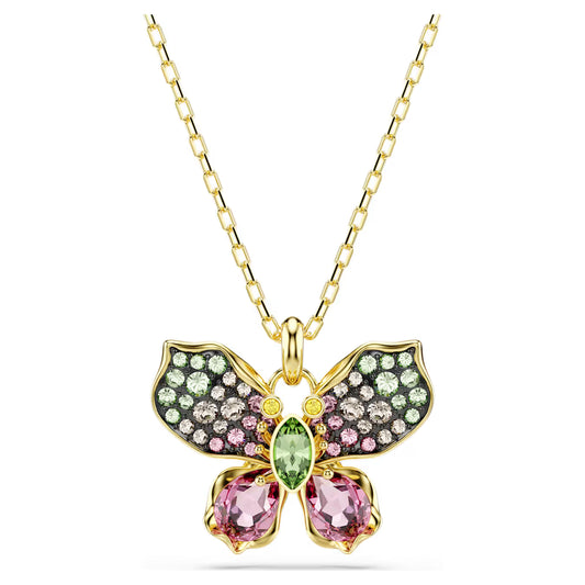 Colgante Idyllia SWAROVSKI Cortes mixtos, Pavé, Mariposa, Multicolor