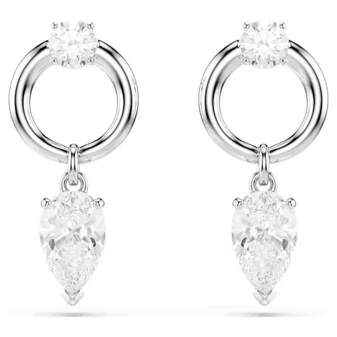 Pendientes Mesmera SWAROVSKI Tallas mixtas, Blancos, Baño de rodio