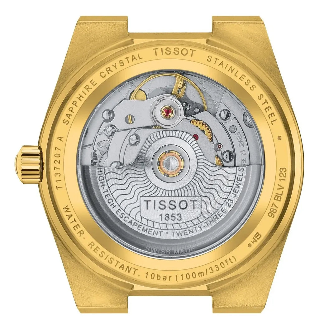 Tissot PRX Powermatic 80, reloj automático suizo para hombre, caja de acero inoxidable, esfera dorada (SIN CAJA)