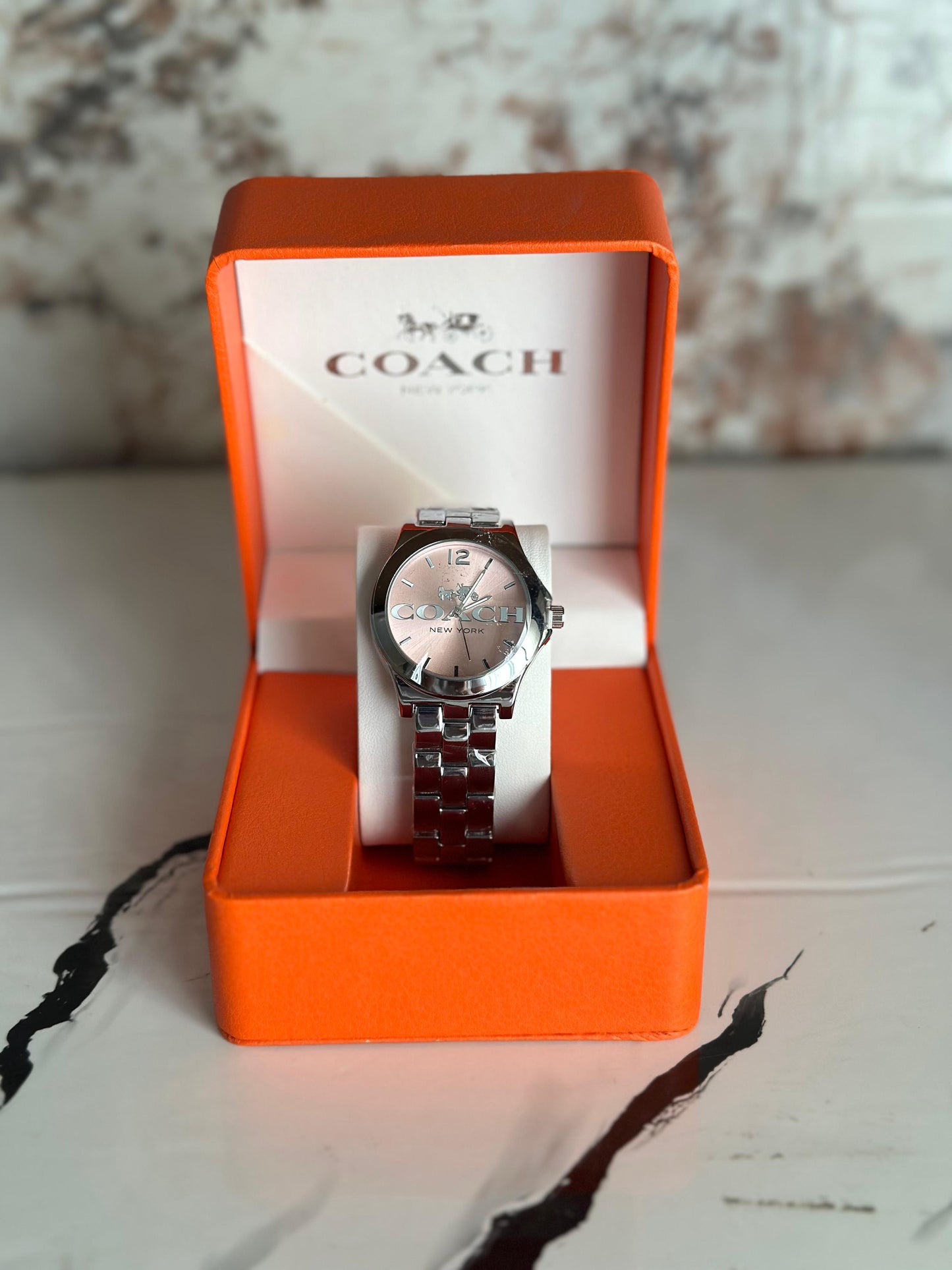 Reloj coach para dama plateado